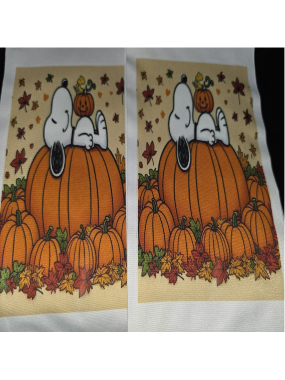Unbranded Kitchen Towel Set One Size Orange White Snoopy Pumpkin Fall